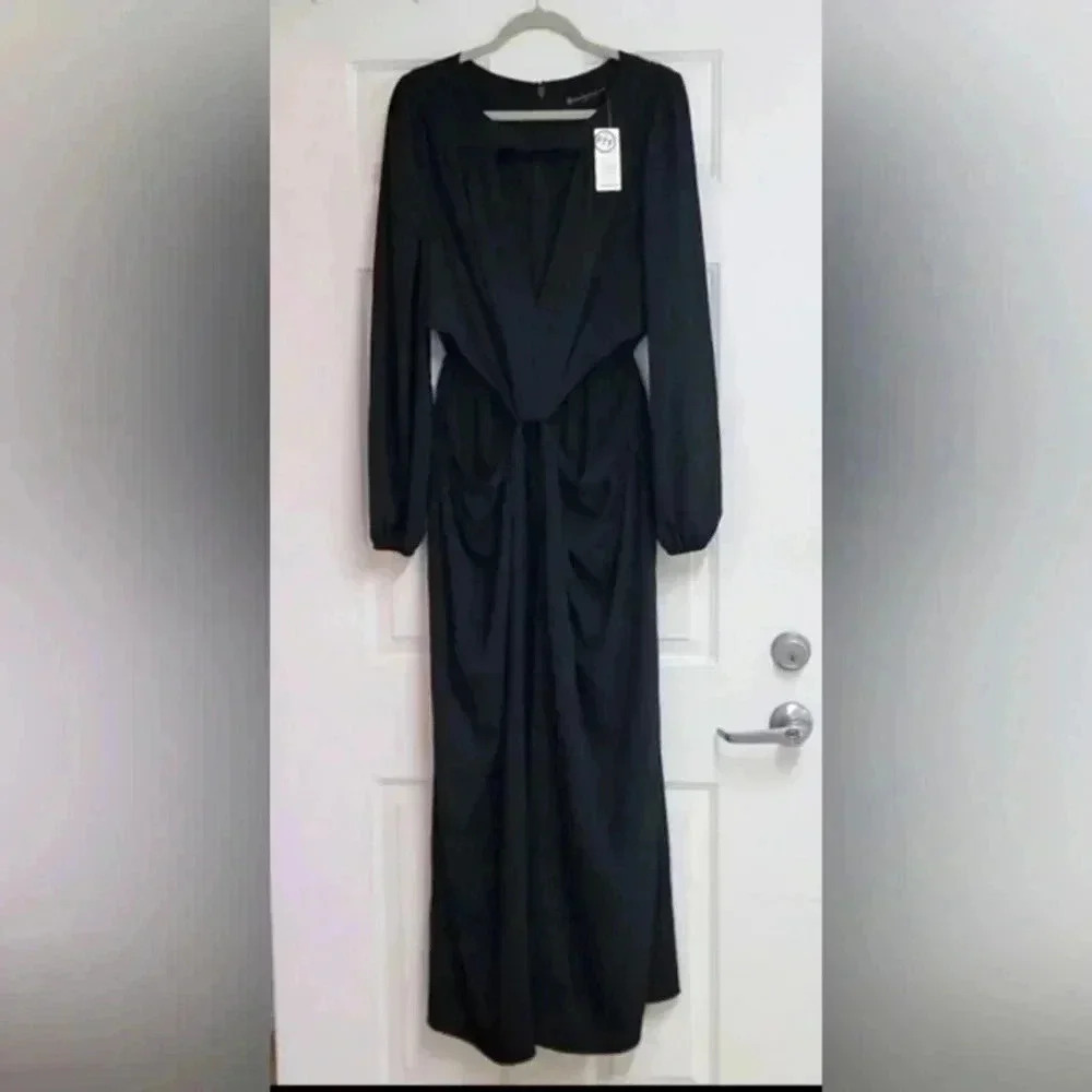Fashion to Figure Asymmetric Cut out Front Maxi Dress